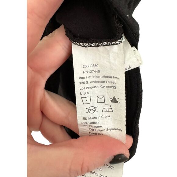 Iron Fist Black & White Bone In Skeleton Print Bodysuit - Picture 8 of 8